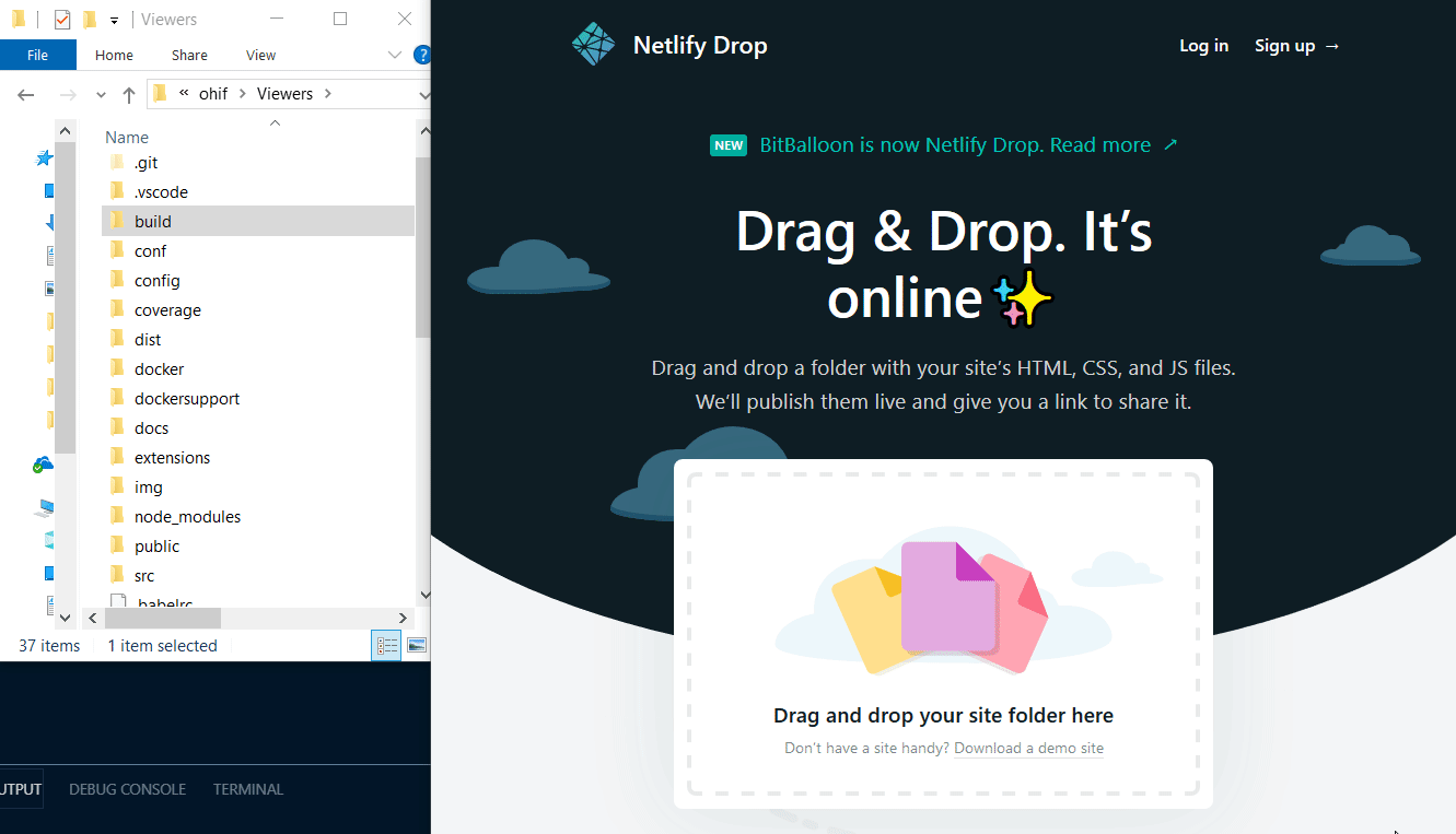 netlify-drop example